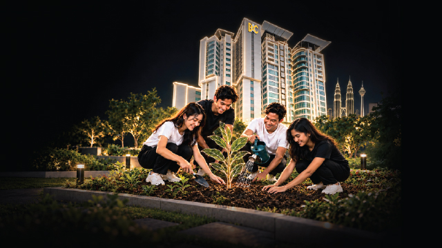 Students contributing to a community impact programme