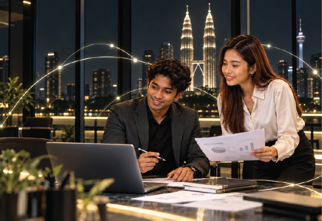 BAC student completing an internship
